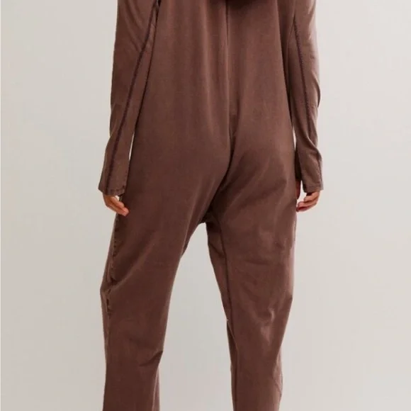 NWT Free People Size L- Brown hot shot onesie - Picture 5 of 10